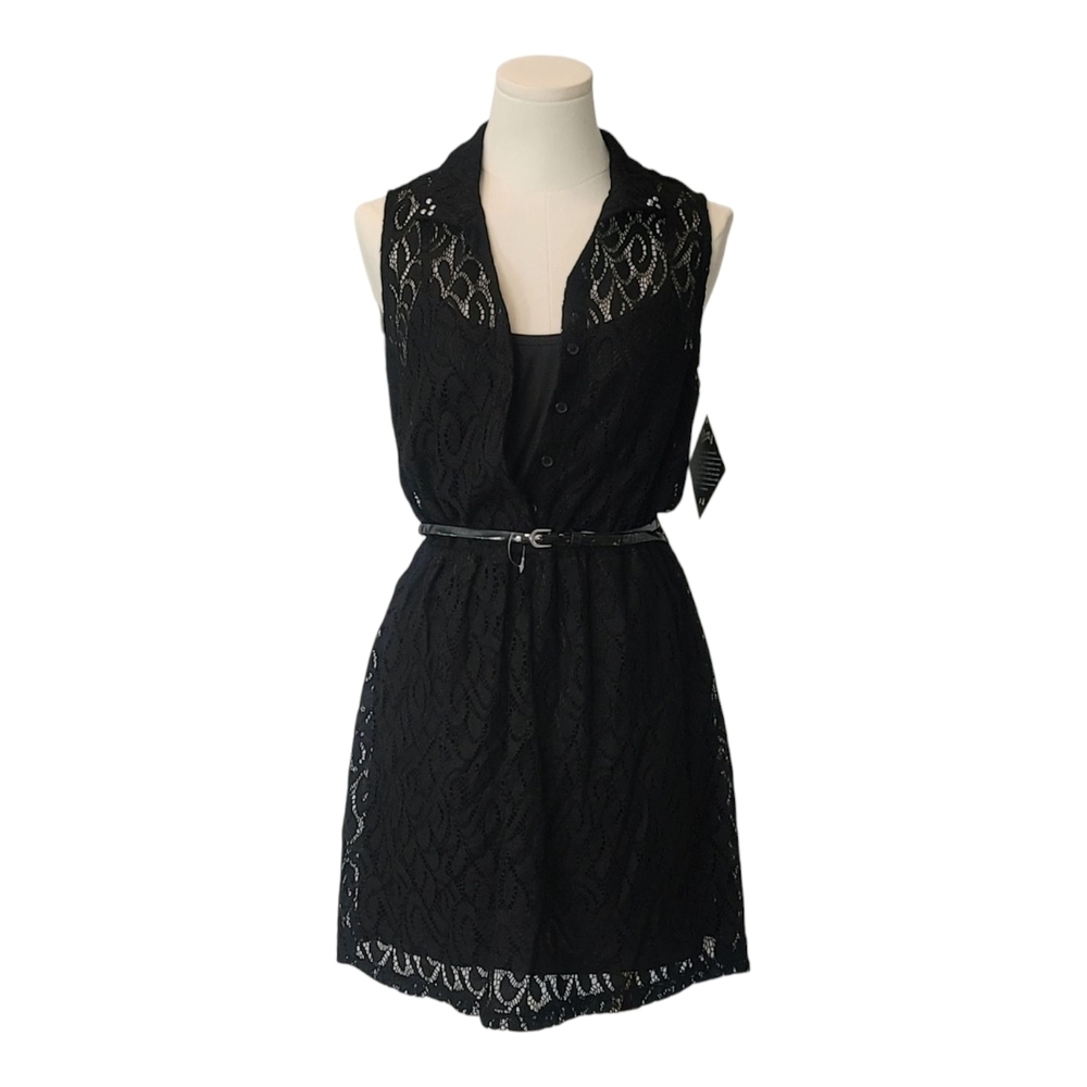 ✨️NWT✨️ BEBOP - Medium Black Lace Sleeveless Dress